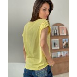База футболка в лимонном цвете 