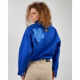 Джинсовая рубашка в синем цвете