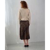 Шелковая юбка в леопардовом принте