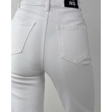 Белые джинсы с декором